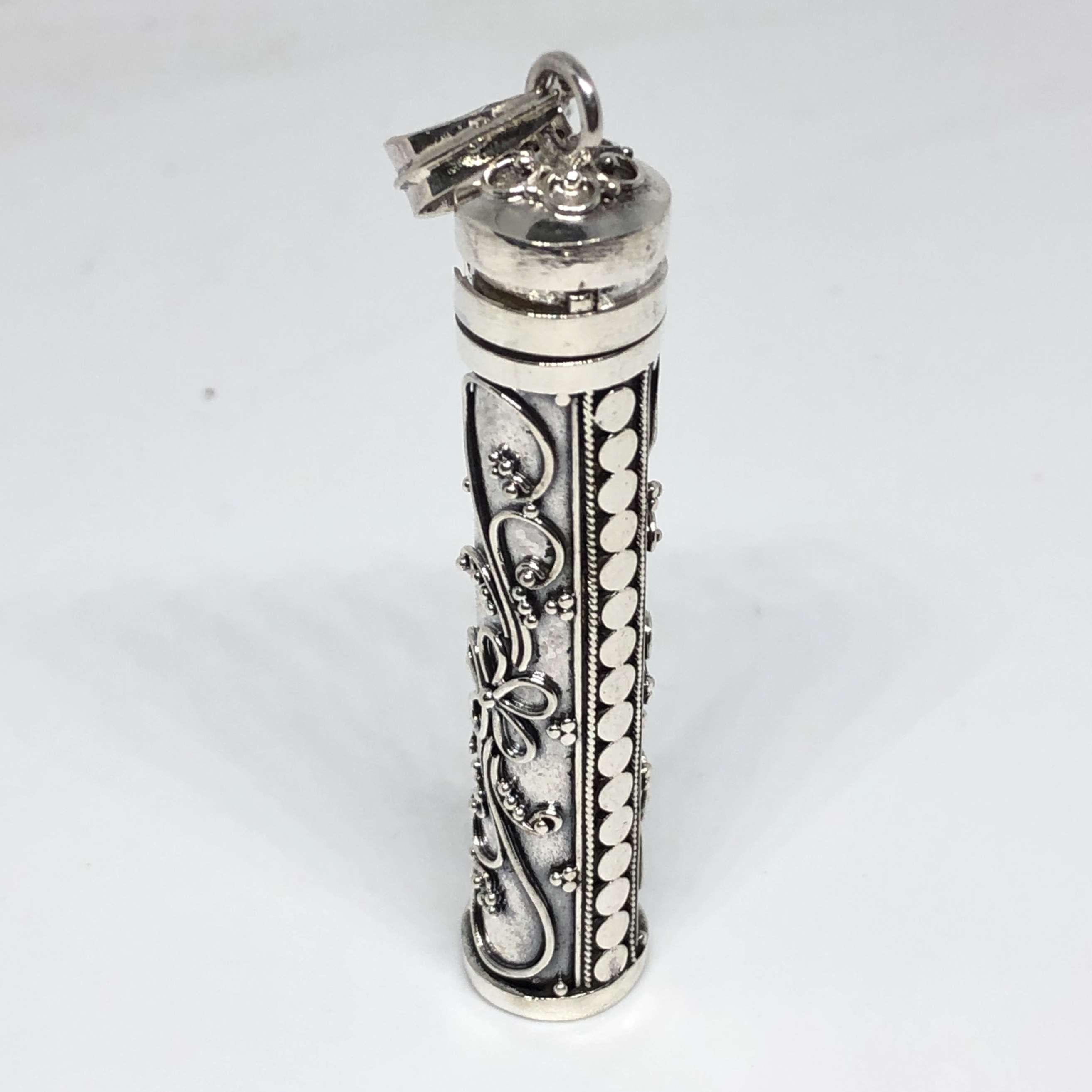 Perfume Prayer Pill Box 925 Bali Silver Pendant